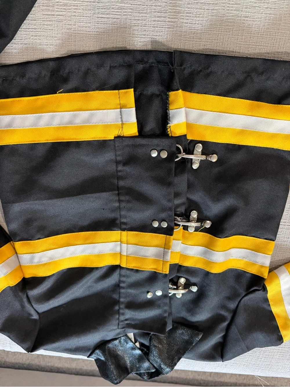 Pottery barn kid costume 3t Black and Yellow Firefighter